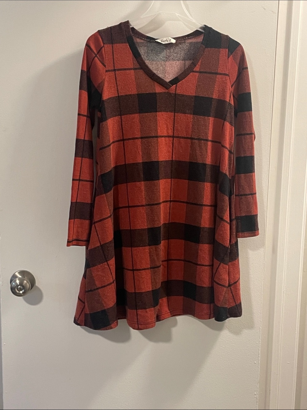Women’s long sleeve sweater dress with pockets size small